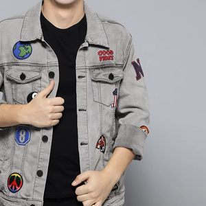 Chaquetas Vaqueras Lisas para Hombre, Moda 2026, Venta al Por Mayor, Chaquetas de Mezclilla de Alta Calidad en Oferta - Product Image 6