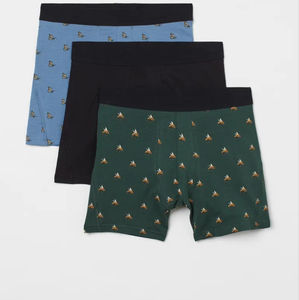 Nouveau style de sous-vêtements pour hommes, boxers respirants à taille mi-haute, logo personnalisé, 100% coton/fibre de bambou, grandes tailles, meilleure vente - Product Image 1