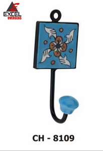 Gancho de hierro fundido para sombreros y abrigos con diseño de manija, para instalaciones estándar en puertas, precio al por mayor - Product Image 2