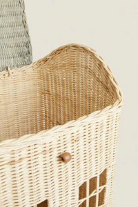 House-shaped <b>storage</b> <b>basket</b> made from natural rattan, toy <b>storage</b> <b>basket</b> for children. - Product Image 3