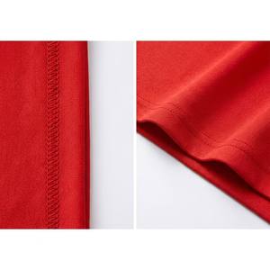 Maillot de football unisexe rouge uni à col en V et manches longues, en tissu maille polyester respirant et anti-humidité, coupe ample, toutes saisons - Product Image 4