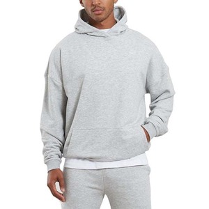 Sweat-shirt à capuche en molleton 100 % coton surdimensionné pour homme, style streetwear, avec logo personnalisé, idéal pour l'hiver, prix de gros - Product Image 2