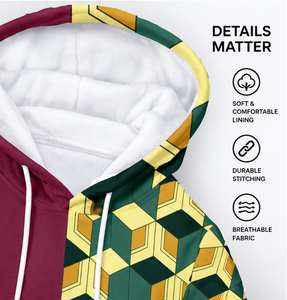Sudadera con capucha personalizada, forro sólido, unisex, estampado completo, poliéster, forro polar, 320g, para otoño, OEM, marca privada - Product Image 4
