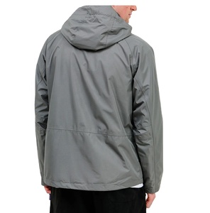 Veste coupe-vent personnalisée avec logo, taille plus, fermeture éclair, imperméable, légère, pour homme, course à pied, extérieur, polyester, à capuche - Product Image 6