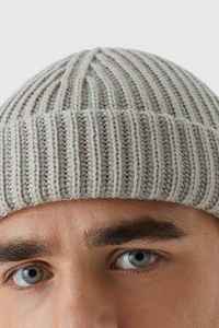 Customized Ribbed Beanie Hat in Beige Color Unisex Acrylic Winter <b>Cap</b> Manufacturer <b>Men</b> Hats & <b>Caps</b> Supplier Wholesale Rate <b>Caps</b> - Product Image 6