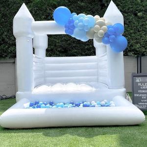 White Bouncy Castle White Bounce House Weißer Pullover für die Hochzeit - Product Image 6