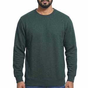 Luxury Customized Heavyweight Men's Polyester/Cotton Crew Neck Sweatshirt Regular Length Autumn Blank Plain - Product Image 4