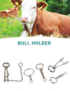 Anillo Nasal de Acero Inoxidable Reutilizable para Ganado, Instrumento Veterinario Ajustable y Duradero para Sujetar Bueyes - Product Image 5