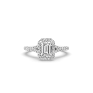 1.38Ct <b>Emerald</b> Cut Lab Grown Diamond <b>Ring</b> 925 <b>Silver</b> Gold Unique Style Lightweight Engagement <b>Ring</b> for Women Wholesale Jewelry - Product Image 2