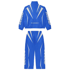 Ensemble survêtement coupe-vent pour homme, respirant, pour la course à pied et la gym, veste et pantalon de sport pour homme. - Product Image 1