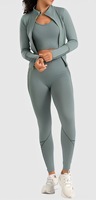 Ensemble de vêtements de sport personnalisés pour femmes, vêtements de fitness, tenue de yoga à séchage rapide, directement de l'usine