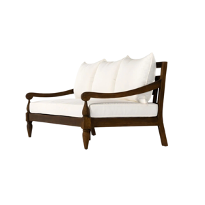 Luxury Solid Teak <b>Sofa</b> Upholstered Cushion Wooden Lounge <b>Sofa</b> Hotel Villa Furniture - Product Image 3