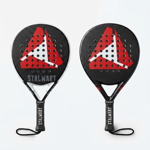 Raquette de pickleball Stalwart écologique et légère, forme standard, noyau en nid d'abeille de 13,4 mm, 40 trous, sans bordure, antidérapante, pour l'entraînement - Product Image 1