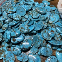 Offre Spéciale RIDA CREATIONS RC-845T Pierre précieuse turquoise verte naturelle, taille marquise, formes variées, cabochon poli de haute qualité pour bijoux