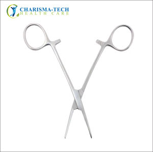 Stainless Steel Manual Hemostat Straight Surgical Forceps with Locking <b>Clamp</b> for Suturing Stitching and Medical Use - Product Image 4