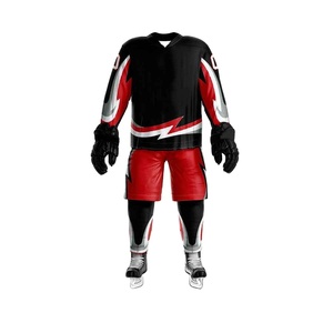 Uniforme de hockey sur glace pour hommes de qualité supérieure, en polyester, avec impression numérique renforcée, séchage rapide, respirant, personnalisable avec le nom de l'équipe - Product Image 1