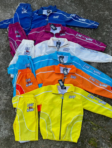Conjunto Deportivo Unisex de Talla Grande, Ecológico, Transpirable, Chaqueta Cortavientos con Cremallera de Manga Larga y Pantalones Cortos, Ligero y de Secado Rápido - Product Image 2