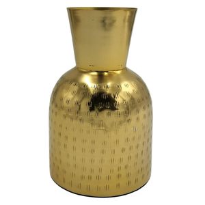 Vase à fleurs en métal doré antique fait main, centre de table décoratif pour la maison, le bureau, un mariage ou un salon - Product Image 4