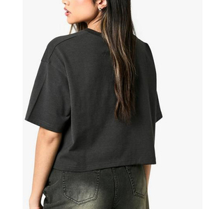 Camiseta Deportiva Corta Personalizada, Negra, Oversize, Corte Regular, Ecológica, de Secado Rápido, Transpirable, Mezcla de Algodón - Product Image 2