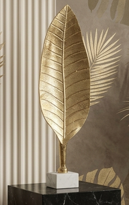 Objet décoratif élégant en forme de feuille, moderne et luxueux, en aluminium, pour la maison, design unique pour table, idéal pour mariage, produit très vendu - Product Image 5