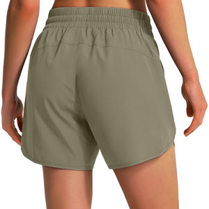 Shorts Deportivos de Doble Capa para Mujer, de Secado Rápido, Cintura Alta, Transpirables, para Yoga y Entrenamiento, con Bolsillo, Venta al Por Mayor - Product Image 6
