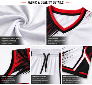 Jersey Personalizado con Transferencia Térmica, con Elegantes Detalles en Rojo y Negro, con Logotipo y Nombre del Equipo Personalizados - Product Image 5