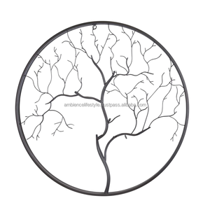 Décoration murale suspendue moderne en corde de fer avec design de vagues Couleur et taille personnalisables par Ambience Lifestyle - Product Image 6