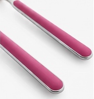 Ensemble de couverts élégants en acier inoxydable avec poignée rose pour les repas, les fêtes de mariage et la maison.