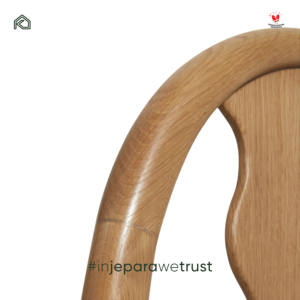 Silla de Acento Moderna de Madera de Teca Sólida de Lujo, Elegante Silla Tapizada para Dormitorio, Comedor, Sala de Estar, Muebles Artesanales de Jepara - Product Image 5