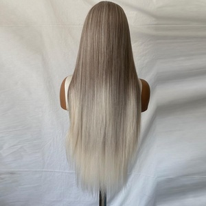 <span class=keywords><strong>Parrucca</strong></span> Frontale in Pizzo HD 13x4 Regolabile Resistente al Calore per <span class=keywords><strong>Donna</strong></span>, Pre-Piumata, Senza Colla, Grigio-Bianca, di Alta Qualità - Vendita all'Ingrosso - Product Image 4