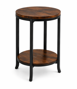 Round Side <b>Table</b> with Stylish Compact Design for Living Room Bedroom <b>Sofa</b> Lounge and Contemporary Home Furniture - Product Image 1