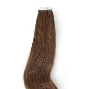100% Remy Weft Wavy <b>Brown</b> Hair Natural Wave Texture Human Weft Hair - Product Image 3