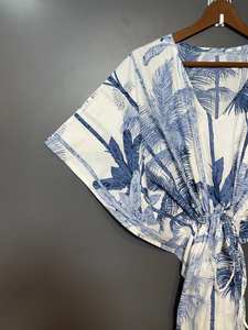 ชุดเดรสยาวผ้าฝ้ายลายดอกไม้สไตล์อินเดีย เหมาะสำหรับใส่ไปเที่ยวทะเล ของขวัญสำหรับเธอ - Product Image 2