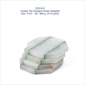 Juego de Posavasos de Piedra Alabastro Regal, Vajilla de Lujo Hecha a Mano, Accesorios Elegantes para Cocina y Comedor, Colección Premium al por Mayor - Product Image 5