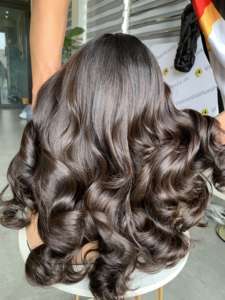 Barato grueso 18 pulgadas húmedo N ondulado sin procesar Real 100 por ciento crudo Vietnam paquetes tejido cabello humano - Product Image 2