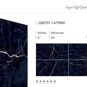 Porcelana de alto brillo Bright Vision 800x1600 1200x1800 750x1500mm diseñada para interiores amplios con un toque arquitectónico moderno - Product Image 1