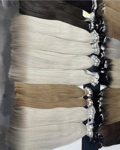 Extensions de cheveux en vrac les plus vendues 100% cheveux bruts Double noyade 100 grammes toutes les couleurs 26 pouces - Product Image 5