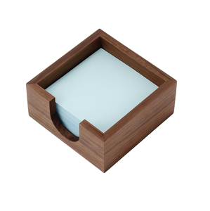 Distributeur de blocs-notes autocollants en bois naturel, organisateur de notes adhésives, support de luxe pour la maison et le bureau - Product Image 5