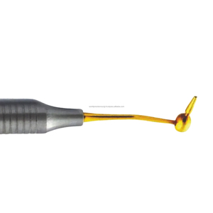 Instrumento Dental de Composite con Punta de Oro, Mango de Titanio Moleteado, Herramienta Restauradora Manual Ergonómica, Equipo Quirúrgico Clase I - Product Image 4