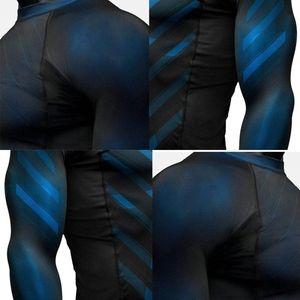 Camiseta de Compresión de Manga Larga Transpirable para Hombre, con Logotipo Personalizado, de Poliéster de Secado Rápido, para Fitness, BJJ, Surf, Entrenamiento, Servicio OEM - Product Image 6