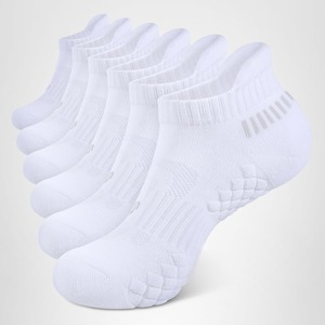 White Ankle <b>Socks</b> for <b>Running</b> Breathable Cotton Athletic <b>Socks</b> for Adults Summer Sports Wear - Product Image 1