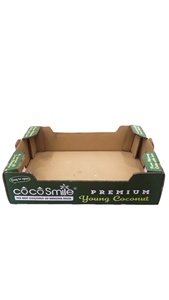 OEM Industrial UV Corrugated Board Folder Box Factory Price Rectangle Offset <b>Printed</b> <b>Packaging</b> for Coconut Recycled Materials - Product Image 3