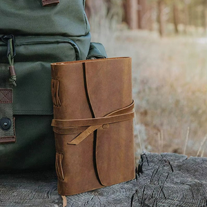 Diario de Cuero Adimani al por Mayor, 7x5, con Papel Hecho a Mano, 100 Hojas, Tamaño de Bolsillo, OEM - Product Image 1