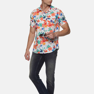 Camisas de Playa Duraderas de Secado Rápido para Hombre, Hechas de Poliéster Transpirable, Camisas Tropicales de Verano para Vacaciones - Product Image 5