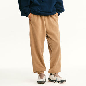 Pantalones de Forro Polar para Escalar, 350G, Tejido Cálido y Suave, con Cintura Ajustable con Cordón y Bolsillos con Cremallera, Corte Holgado, para Hombre y Mujer - Product Image 3