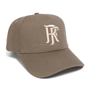 Casquette de baseball structurée avec logo brodé en 3D 5 panneaux de haute qualité pour hommes sur mesure Casquette de sport à l'arrière - Product Image 3