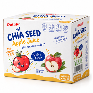Bebida con Sabor a Jugo de Manzana y Semillas de Chía, Botella de 320 ml con Semillas de Chía Reales, Bebida Veraniega Rica en Fibra - Product Image 3