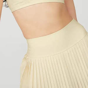 กระโปรงกีฬาสั้นทรงพลีทข้างสำหรับผู้หญิง คุณภาพสูง ขายส่ง ผ้าฝ้าย แห้งเร็ว เหมาะสำหรับวิ่ง ฟิตเนส เทนนิส พิคเคิลบอล - Product Image 4