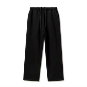 Pantalones Casuales Blancos Tejidos para Hombre, Corte Regular, Color Sólido, Cintura Elástica, Diseño con Bolsillos - Product Image 3