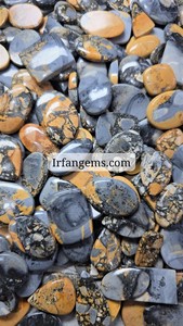 Jaspe Maligano Natural en Formas Mixtas, Cabujón de Piedra Preciosa Suelta para Joyería, Piedra Pulida con Patrón Único, Ideal para Anillos - Product Image 2